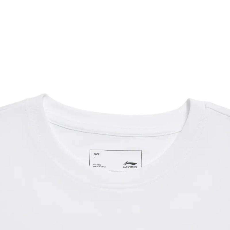 Li Ning Graffiti Logo Loose Round Neck Short Sleeve Fashion Comfortable Simple Shorts Casual Sports Suit Unisex Sports Suit AHSUB03-2+YKSV129-2