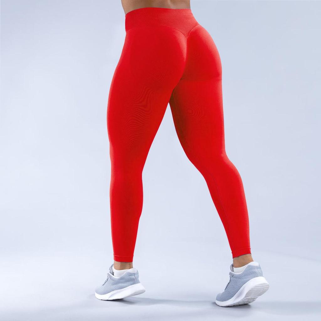 DFYNE Seamless High-Elastic Yoga & Running Pants: Quick-Drying, Hip-Lifting, Peach-Enhanced Fitness Wear.