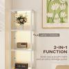 Four-Shelf Floor Lamp - Grey