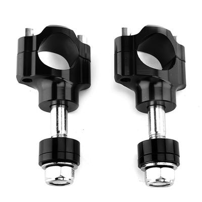 Pair Black CNC Aluminium Alloy Motorbike Handlebar Clamp Bar Clamps For 28mm M12