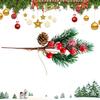 Red Berry Stems Artificial Christmas Greenery Stems Portable Simulation Plant Small Red Berry Fruit Branches Flower Branches For