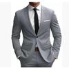 Mens Black 2 Piece Suit Blazer and Pants Set