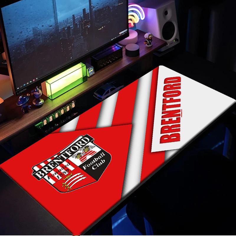 Brent-ford Football Club Crest Mouse Pad, Rubber Base, Mouse Pad for Gamers and Office Use, Gaming Desk , Easy To Clean Mat Christmas Fan Gifts
