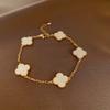 Zircon Round Geometric Flower Bracelet Vintage Style Bracelet Light Luxury High-End Hand Jewelry For Women