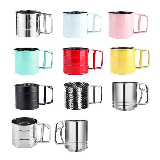 Przesiewacz do mąki Ręczny Sito do mąki Drobne oczko Przesiewacz do pieczenia Wszechstronny Gładki Narzędzie do przesiewania mąki