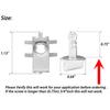 4 Sets Radiator Support Splash Shield Fastener Quarter Turn Thumb Screw with Clip Nuts Kit, Engine Shield Cover Thumb P Engine Splash Shield Clip for