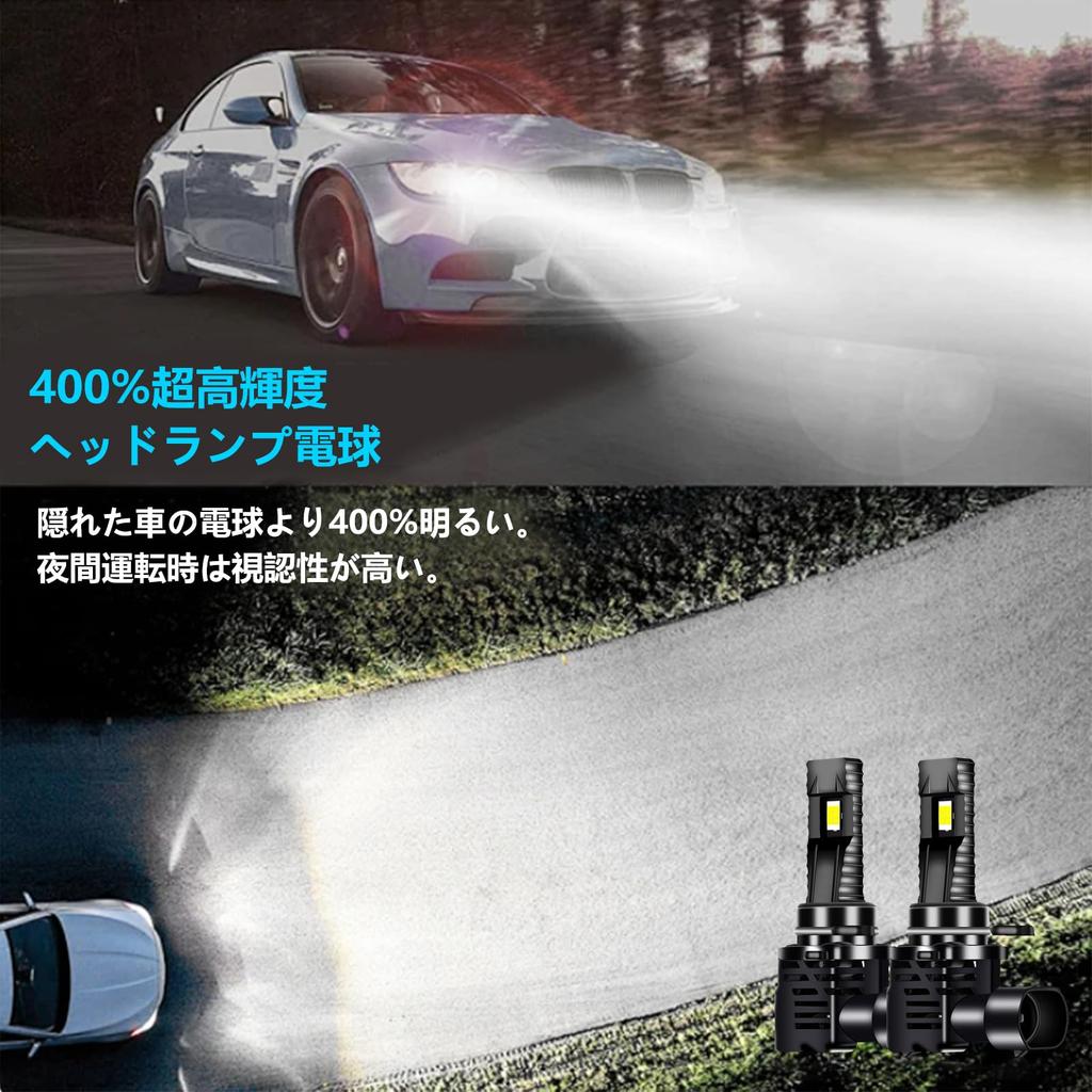 9006 HB4 LED Headlight for Cars, 9006 HB4, Compatible with Vehicle Inspection, 2-Piece Set,