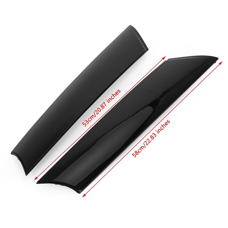 Artudatech 2x Front A Pillar Black Windshield Post Trims 51137272583/84 For Mini R55 R56