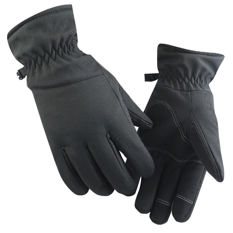 Winter Men's and Women's Skiing Full-finger Gloves, Piled and Thickened Warm Outdoor Electric Vehicles, Bicycles,
