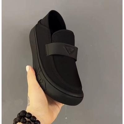 Men's Shoes Trend Breathable Mesh White Sports Fashion Lace Drawstring Texture European One-pedal Driving Model
