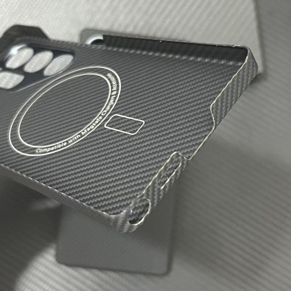 Pentru Samsung Galaxy s25u S25 Ultra Carcasă din Fibră de Carbon Aramidă Husa Protectoare Ultra Subțire pentru Coajă Magnetică Magsafe