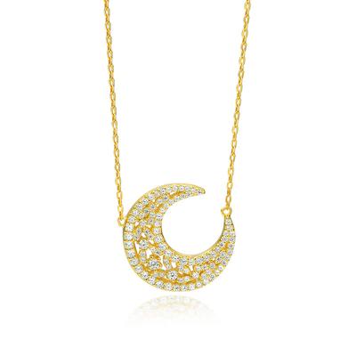 Original Design Hollow Moon Necklace Female S925 Sterling Silver Personality Niche Collarbone Chain Ins