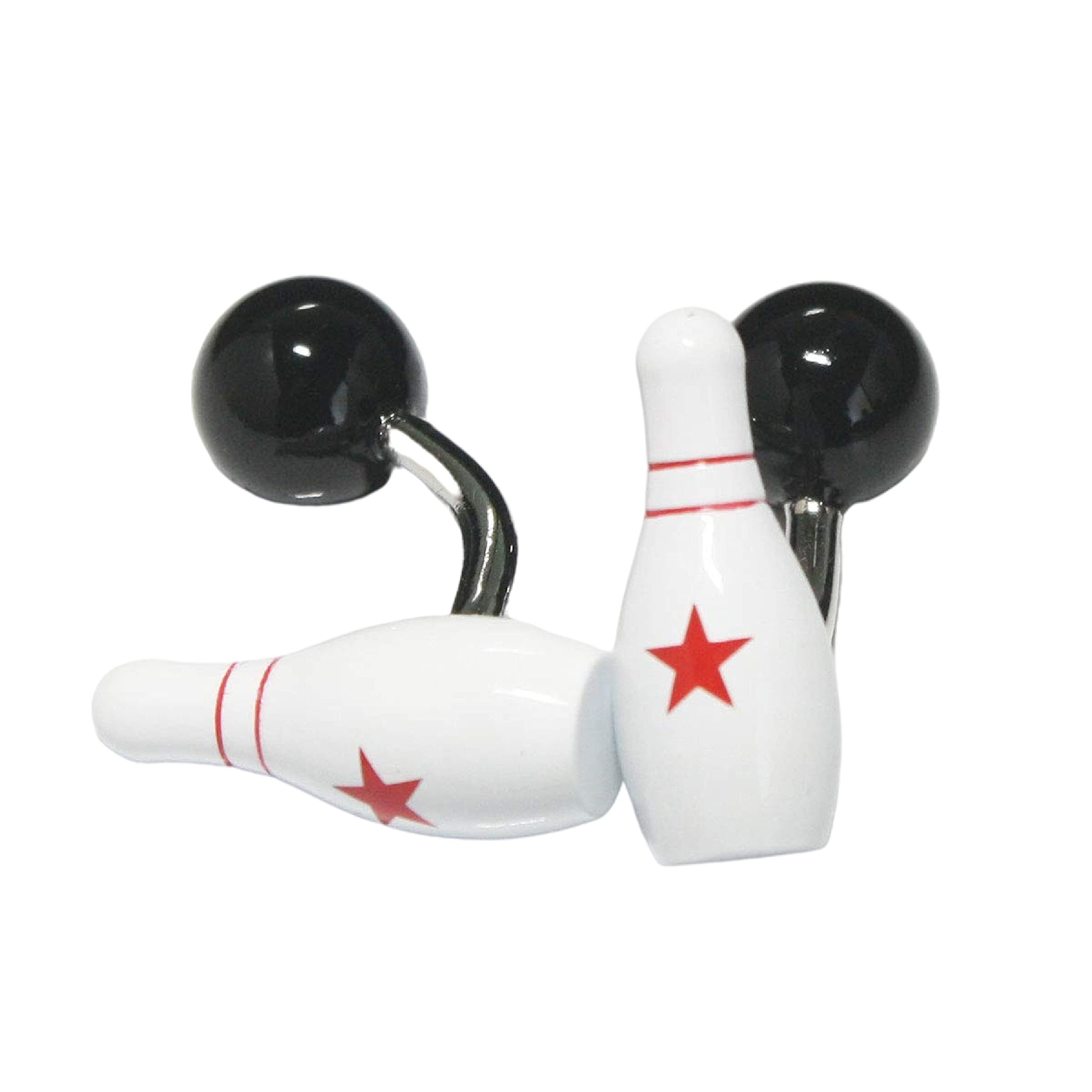 

Kamakura Cufflinks Workshop Bowling Pin Ball Cufflinks cf1026 &