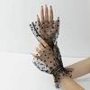 Short Polka Dot Fake Sleeves Sweet Fake Pleated Cuff All-match Nail Art Sleeves  Social Media