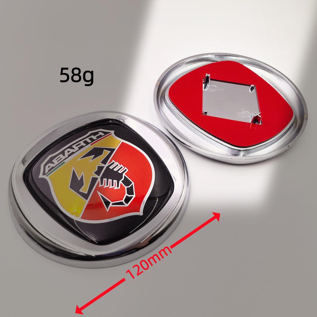Car emblem 8.5cm 9.5cm 10cm 12cm 85mm 95mm 100mm 120mm Car Hood Front Bonnet Grill Rear Trunk Emblem Logo Badge For FIAT Abarth