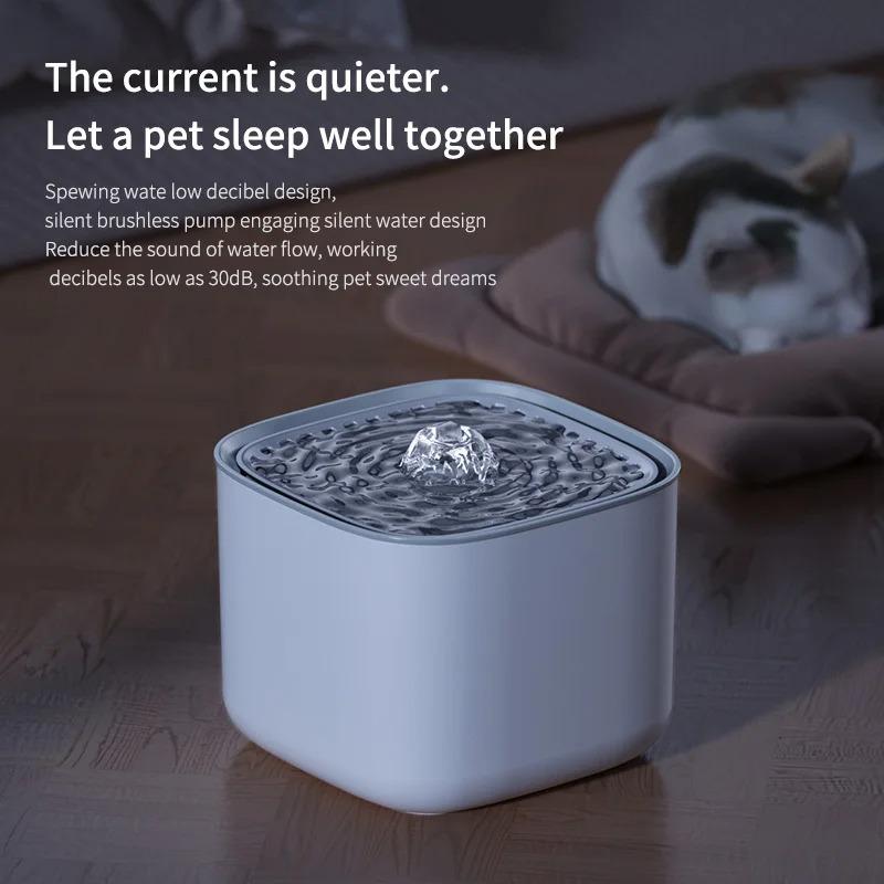 1Pcs Cat Water Fountain Automatic Circulation Filter Large Capacity Filtration USB Electric Silent Household Convenience