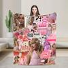 Singer Sabrina Carpenter Blanket Pop Music Plush Funny Warm Throw Blanket for Chair Covering Sofa Autumn/Winter,