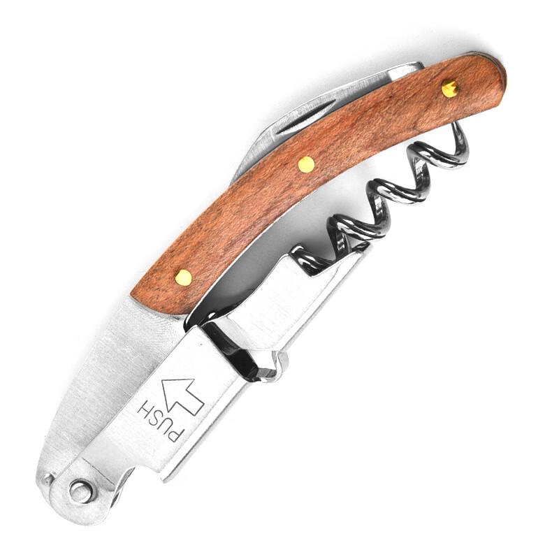 

Rosewood Handle Stainless Steel Wine Opener Set (4-Pack)