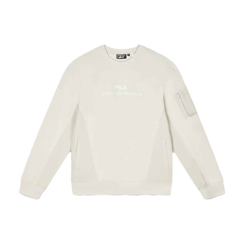 New FILA Sweatshirt Men's Milk Gray F11M349209F-BG