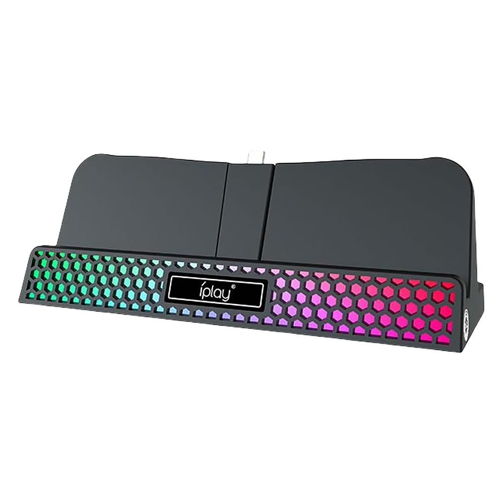 Charging Stand for PS5 Portal with RGB Light Charge Base Holder Removable Stand Console Charger Stand for PlayStation Portal