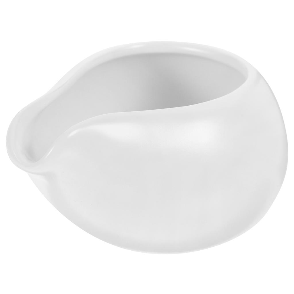 Ceramic Coffee Milk Kettle Nordic Style Syrup Jug for Hot Drinks Anti Bottom Mini Pitcher for Home Restaurant Cafe Black