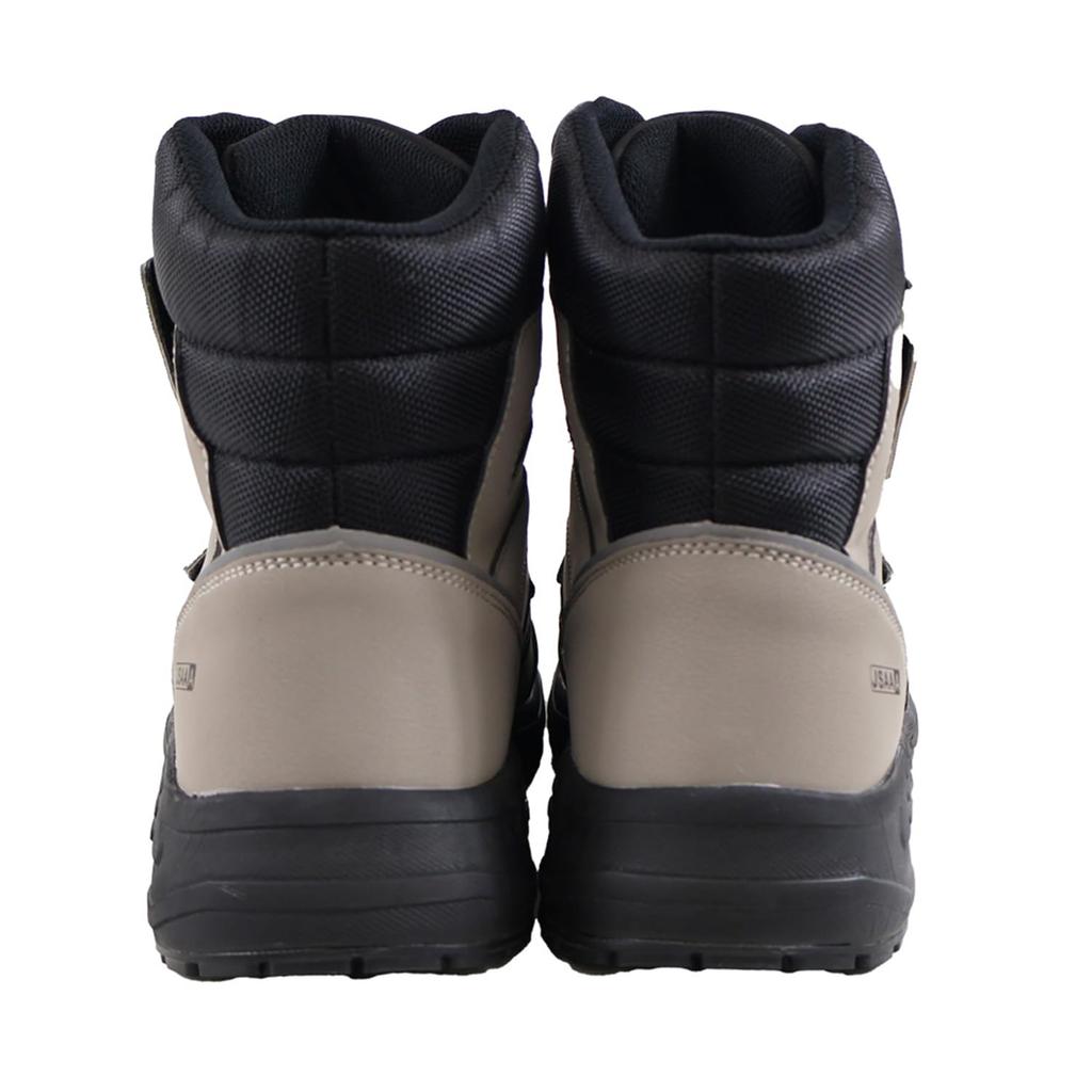 Fukuyama Rubber City Hunter #800 Work Shoes, Steel Toe Cap, 360-Degree Grip, Oil-Resistant, Slip-Resistant, Gray, Size 25.5 Cm