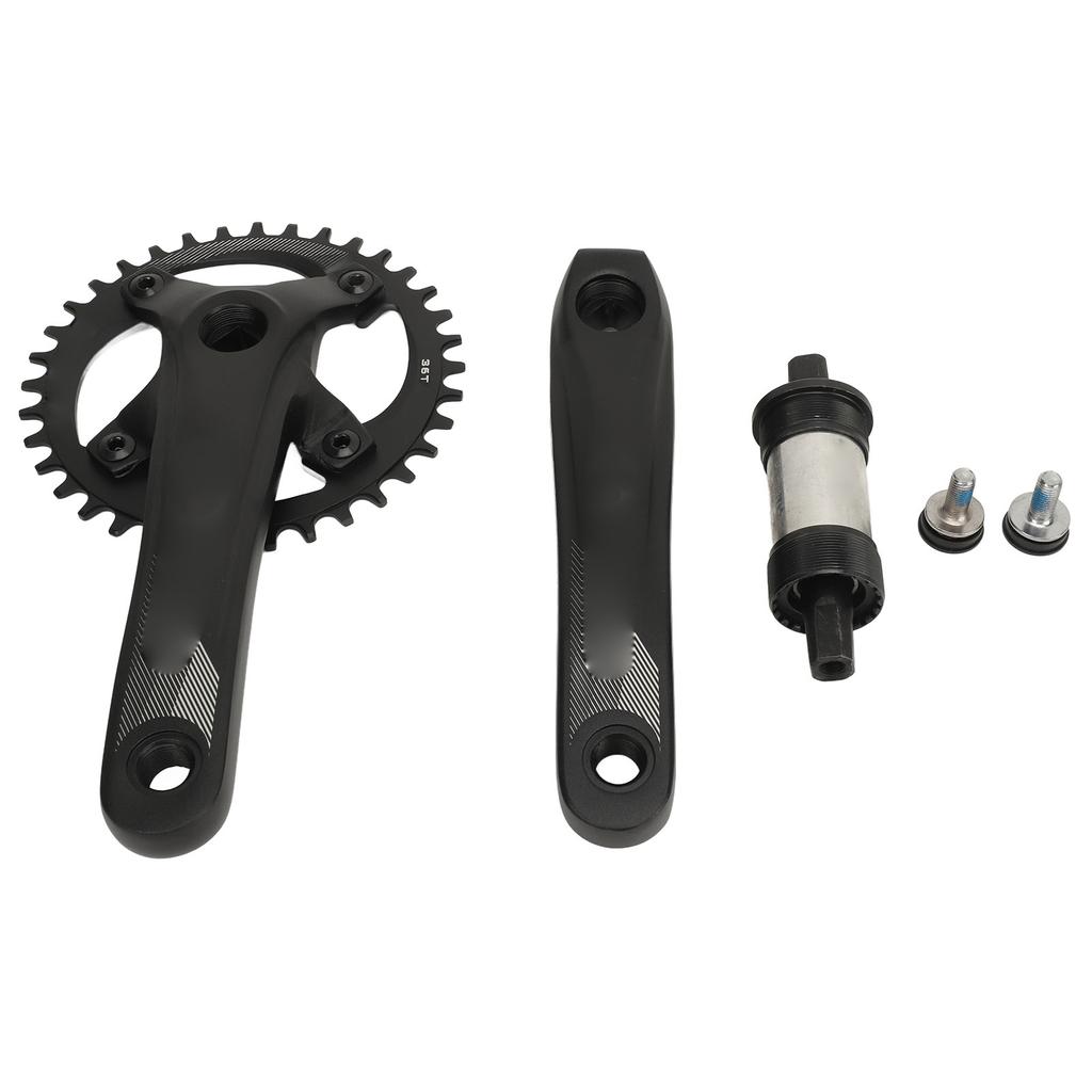 Bike Crankset Square 104BCD Crank 36T Chainring Sprocket Bottom Bracket Aluminum Alloy Bike Parts