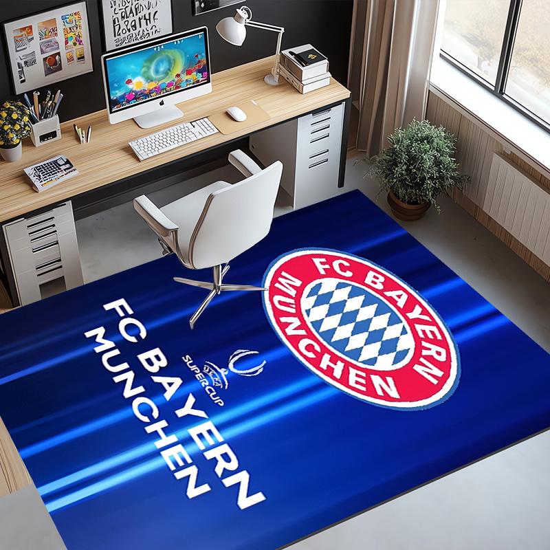 FC Bayern Pattern Rug, Indoor/Outdoor Mat, for Picnic, Gameroom, Bedroom, Office, Living Room, Home Decor Carpet, Birthday Gift