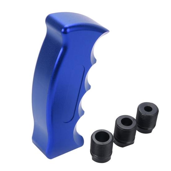 Universal Car Shift Knob, Pistol Grip Aluminum Gear Stick, Weighted Manual Shifter Handle with 3 Adapters