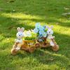 Creative Cartoon Rabbit Courtyard Decoration Outdoor Garden Ornament Succulent Flower Pot Landscape Sculpture Home Decor