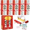 10 Pack Xmas Non-Snap Celebration Favor Classic Table Favor Comes With Celebration Cap Jokes Gifts designed for Xmas Table Decorations