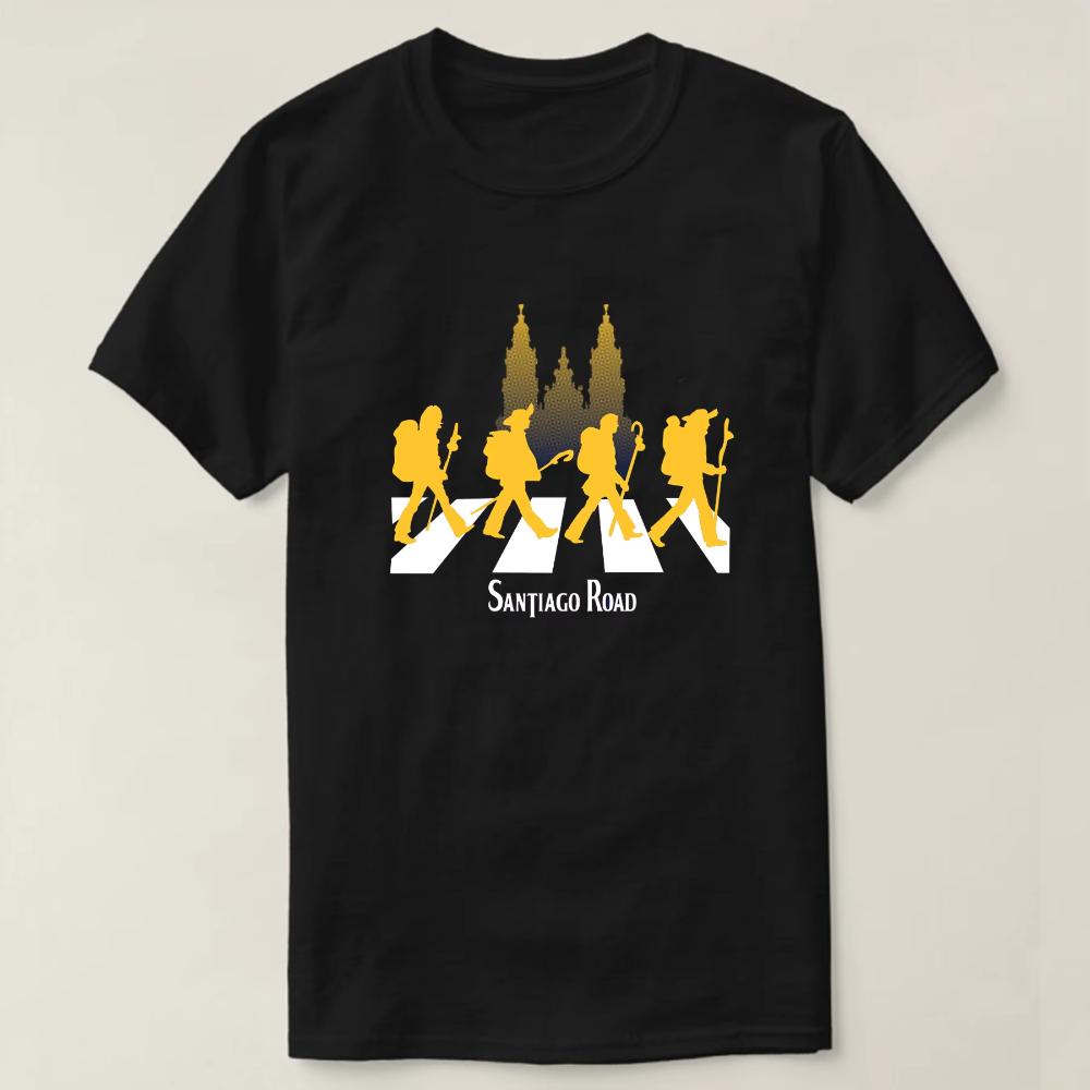 Funny Abbey Road Inspiration Santiago Road TShirt Short Sleeve Casual 100 Cotton ONeck Mens Tshirt Size S4XL S