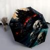 Haunted Mansion, Ghostly Skulls- Automatic Umbrella, Four Seasons Portable Folding Umbrella, Suitable for Men and Women, Travel, Daily Compa