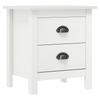 Bedside Table Hill  46x35x49.5 Cm Solid Pine Wood