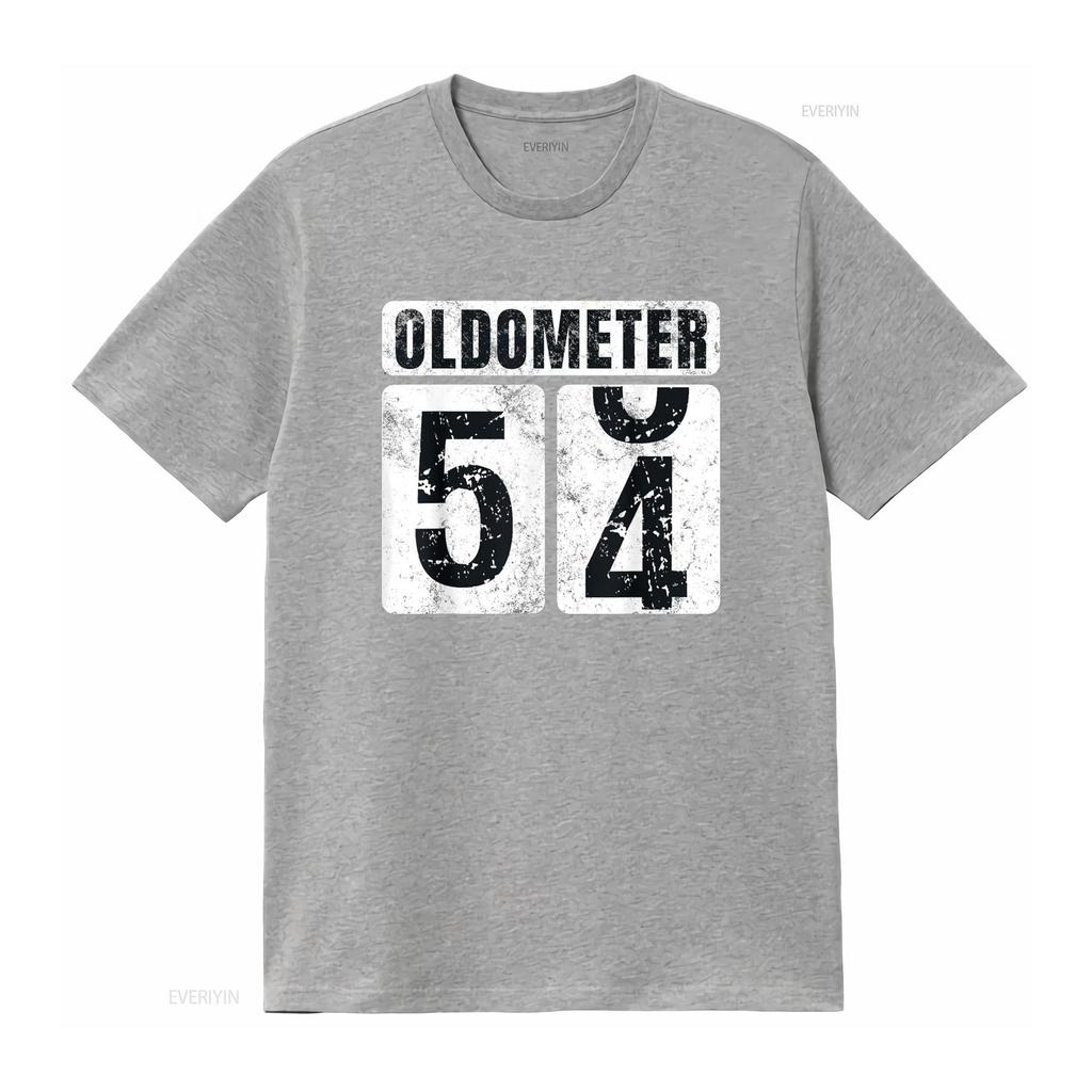 Oldometer 54 T Shirt Vintage Funny 54th Birthday Idea vintage Washed graphic homme designer clothes Casual Stretched Breathable