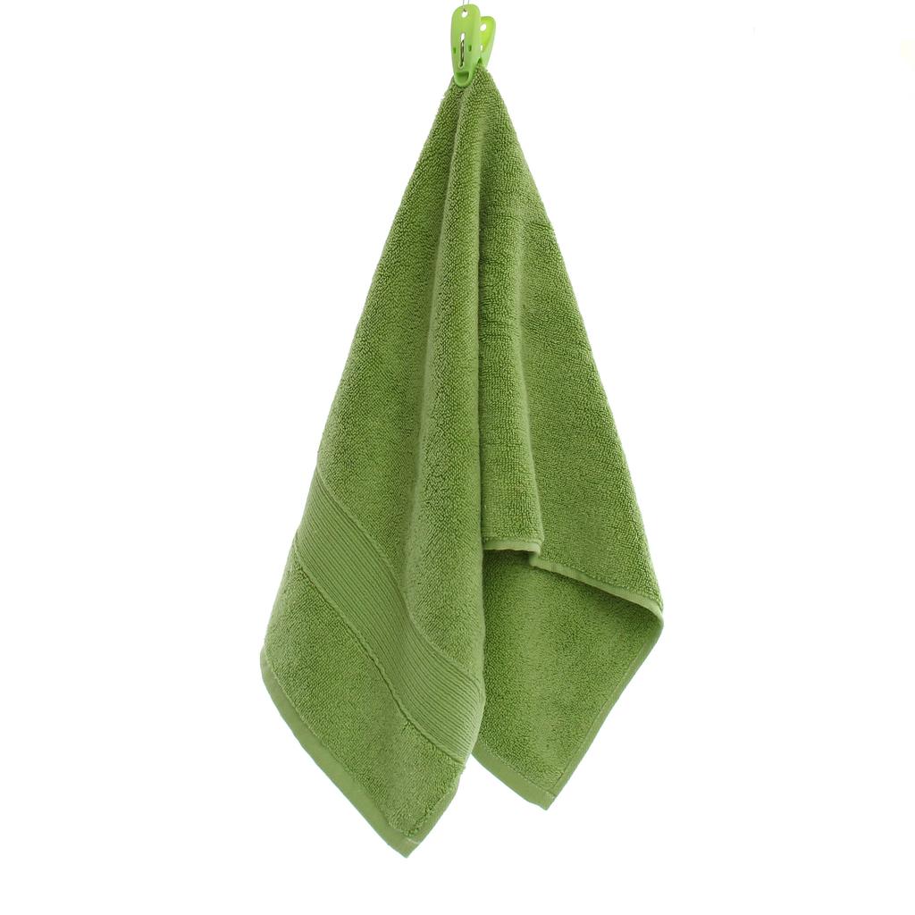 Thickened pure cotton towel gift supermarket 120g towel embroidered plain face towel