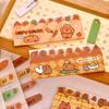 120Sheets Kawaii Strip Capybara Memo Pads Simple Scrapbooking Sticker School Supplies Post Sticky Notes Office Stationery