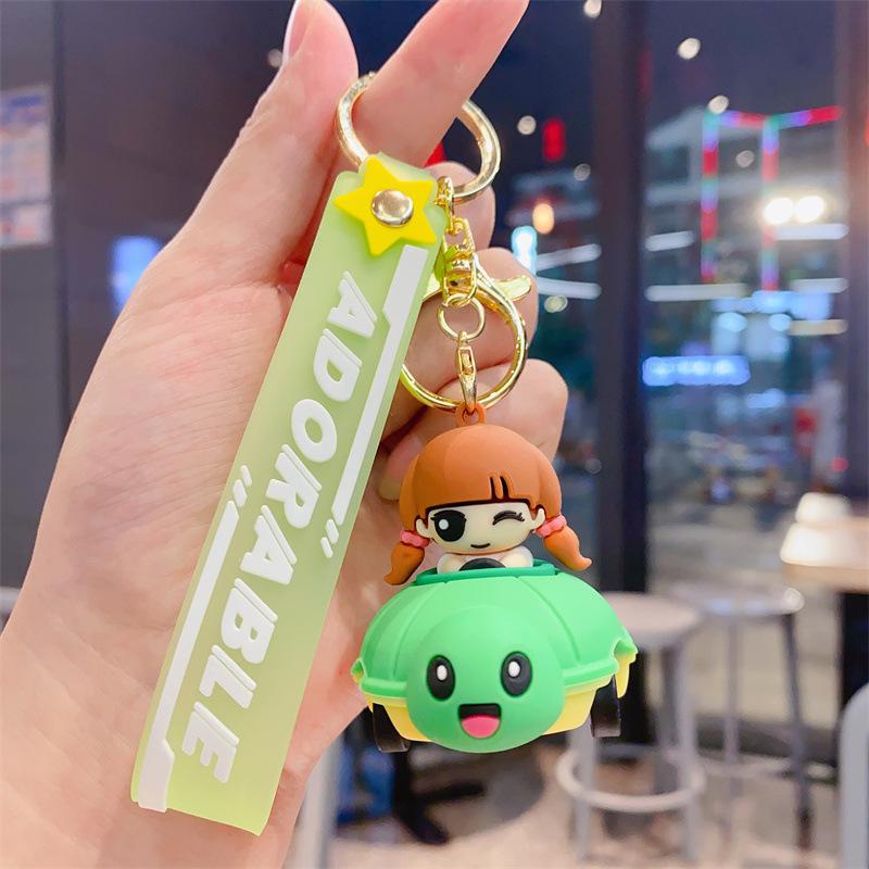 Cute Creative Children's Toys Exquisite Pull Back Car Keychain Bag Pendant