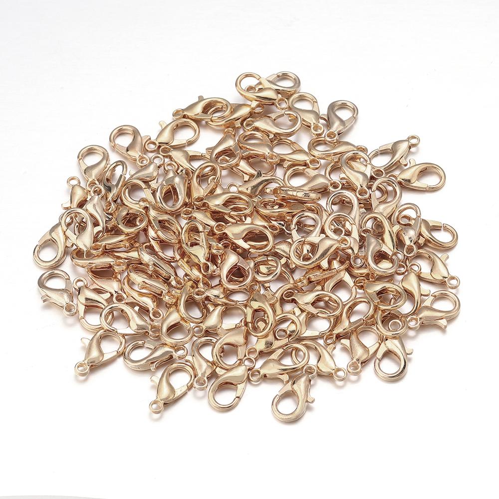 High Quality Metal Gold Silver Plated Lobster Clasps for Jewelry Making DIY Bracelets Necklaces Hooks Chain Closure Accessories
