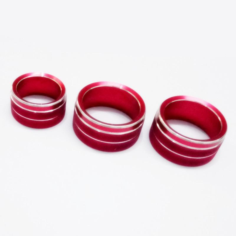 

Lynk & Co 01/02/03 Aluminum Alloy Knob Decoration Ring Set for Air Conditioning & Audio (3-Piece) Gold - 3-piece Set