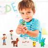 AjieQaQ Toy Story 4 Figurine Set, 7 PCS, Woody, Bo Peep, Buzz Lightyear, Forky, Duck & Rabbit, 4-7 Cm, Multicolor