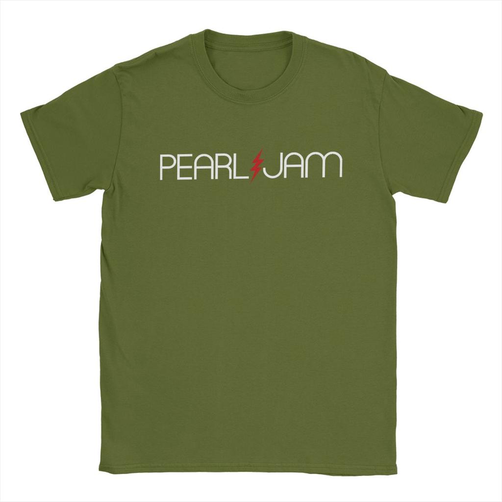 Pearls Jams Erkek Tişört Vintage Tişörtler Kısa Kollu Bisiklet Yaka Tişörtler %100 Pamuk 4XL 5XL Giyim