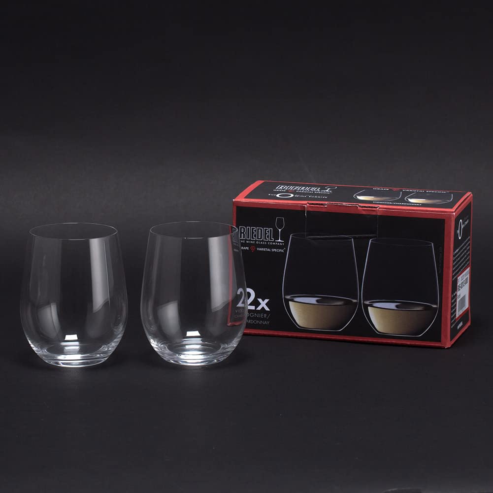 Riedel Wine Set of 2 The O Wine Tumbler New Lifestyle Glass/Tumbler Viognier/Chardonnay 414/5 [Used]