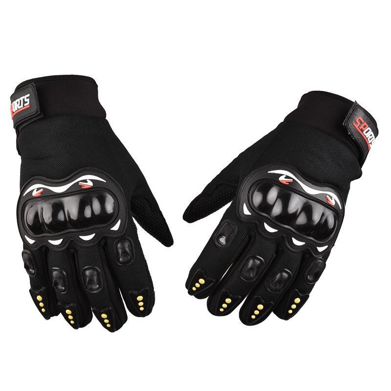 Motorcycle and locomotive protection full finger gloves male protective rider long finger outdoor sports breathable half finger men four seasons