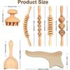Wooden Massage Roller Therapy Body Massager Foot Face Shoulder Neck Hand Push Roller Massager Body Shaping Massage Tool