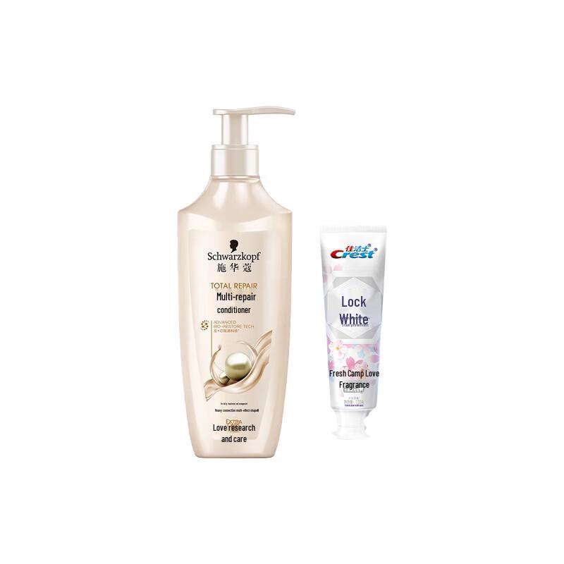 Schwarzkopf Multi-Effect Repair Conditioner & Crest Toothpaste Bundle