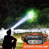 LED Sensor Headlamp New USB Rechargeable Strong Light Waving Induction Waterproof Fishing Headlamp Built-in Lithium Battery Head