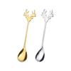 Reindeer-Themed 304 Stainless Steel Coffee and Dessert Mixing Spoon Gift Set In Cute Christmas Box