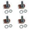 Pack of 10 Small Size Guitar 18mm Potentiometers 18mm Height Guitar Taper Pots Guitar Taper Pots for Volume Tone Control