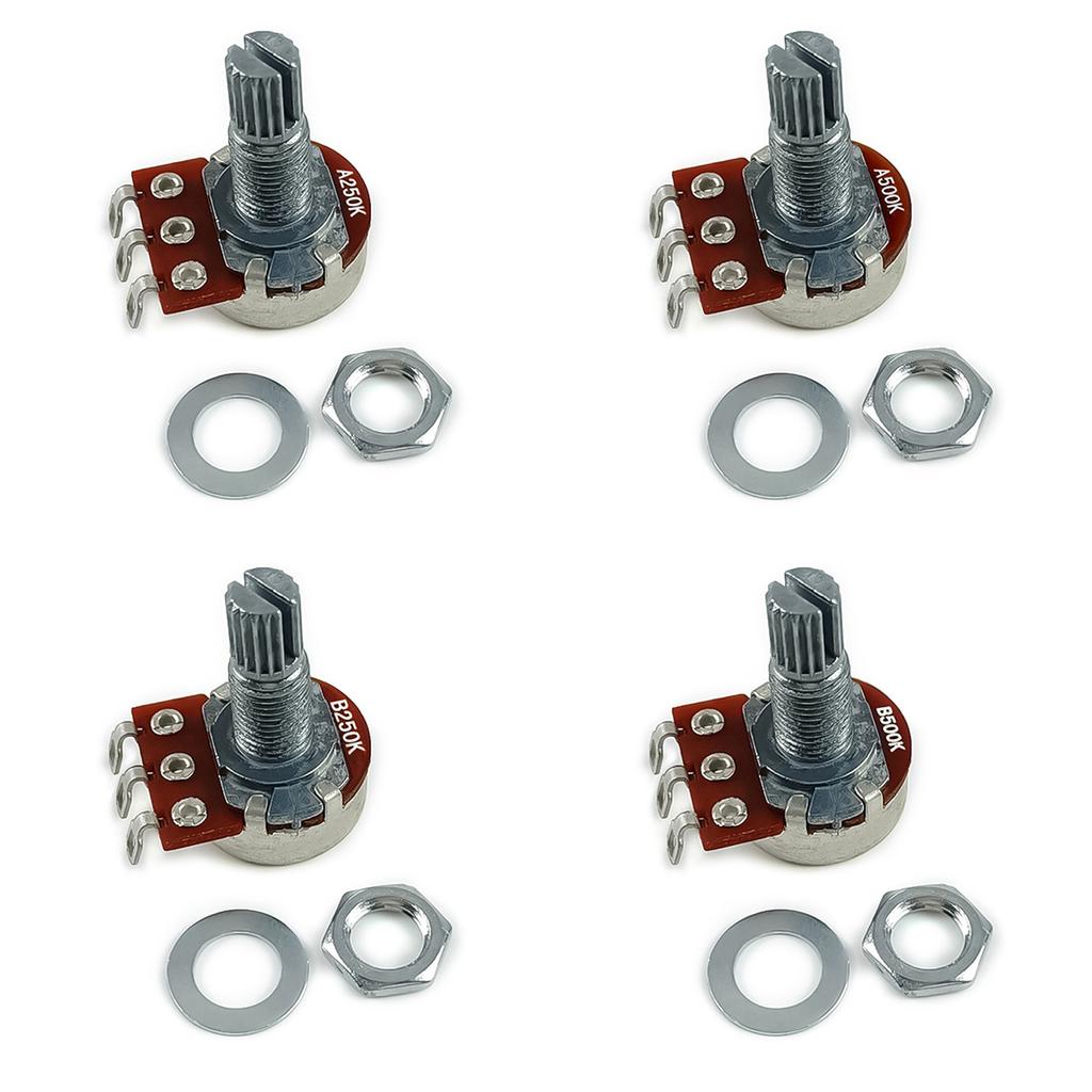 Pack of 10 Small Size Guitar 18mm Potentiometers 18mm Height Guitar Taper Pots Guitar Taper Pots for Volume Tone Control